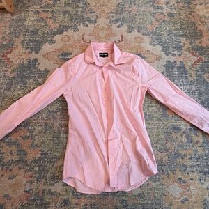 Express Light Pink Stretch Cotton Shirt slim fit